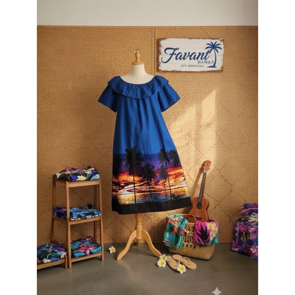 NWT Favant Hawaii Colorful MuMu Sz. 3X